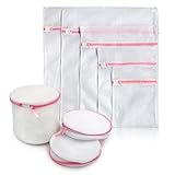 Sumnacon 8-Piece Zippered Mesh Washing Laundry Bags (1 Extra Large Wash Bag, 1 Large Wash Bag, 1 Medium Wash Bag, 1 Small Wash Bag, 1 Mini Wash Bag and 3 Bra Wash Bag)