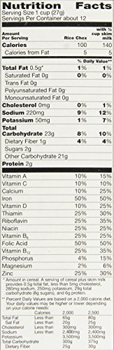 Rice Chex Cereal, Gluten-Free Cereal, 12 oz