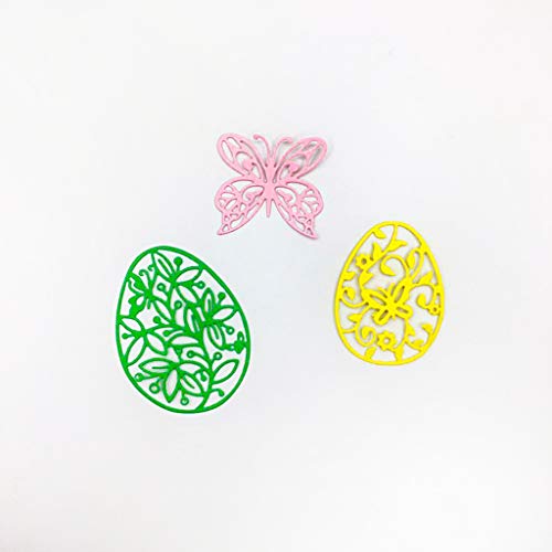 MEIYIN Easter-Egg DIY Mteal Cutting Dies Stamp Embossing Dies for Card Making Scrapbooking Templates