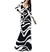 SUNNOW Womens Sexy Ladies Deep V Neck Party Dress Maxi Long Evening Dress (Asian S=US(4), Black)