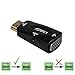 avedio links Active HDMI to VGA M/F Adapter W 3' 3.5 mm Stereo Cable Supports Audio, Black