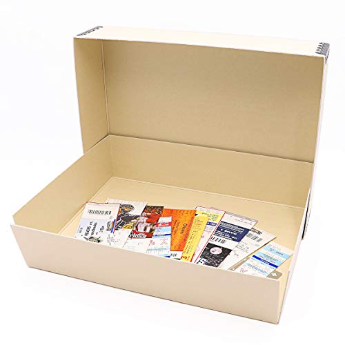 Lineco, 9x12 Tan Color Museum Archival Storage Box, Drop Front Design