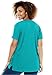 Women's Plus Size Satin-Trimmed Crewneck Thermal Tee