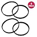 Crucial Vacuum Replacement Vacuum Belts Compatible with Bissell Part # 2036804, 203-6804, 203-6688 & Models 9200, 9300,9400, 8920 Powerful Long Lasting Vac Belts – Bulk (4 Pack)