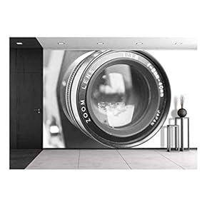 Camera Lens Isolated on White Background - Removable Wall Mural | Self-Adhesive Large Wallpaper - 66x96 inches