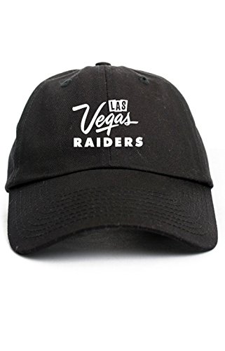 Las Vegas Raiders Custom Dad Hat Baseball Cap Unstructured New - Black