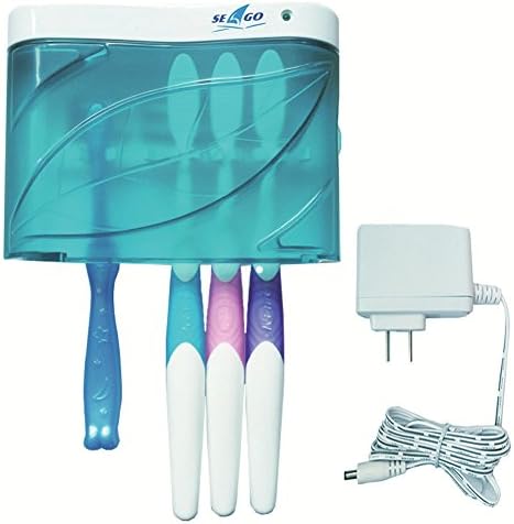 UV Ultraviolet Family Toothbrush Sanitize, Wall Mounted Electric Toothbrush Holder, 6-8 Minutes Sanitizing up to 99.9% of Germs