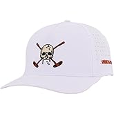 SHANKITGOLF Skull Golf Hat Adjustable Snapback Golf Cap | 95% Polyester, 5% Spandex | One Size Fits All