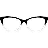 Split Black White Magnetic topper compatible with Pair Eyewear SPL001