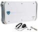 Rockville RXM-F4 Marine 4 Channel Amplifier 2400 Watt/1200w RMS+PA Microphone