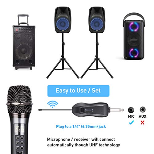 YEOSEN Wireless Microphone Wireless Microphone System with Adjustable