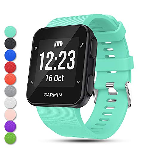 Feskio for Garmin Forerunner 35 Band Strap, Adjustable Soft Silicone Replacement Wrist Watch Strap Band Bracelet for Garmin Forerunner 35 GPS Running Watch