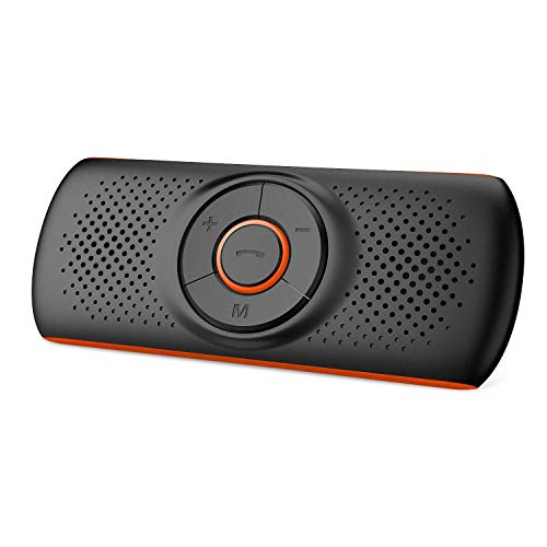 Aigoss Car Speakerphone Bluetooth 4.2 Music Player, Car Stereo Receiver with 2 Phones Connection Simultaneous, Support Wireless Hands Free Calling/Siri & Google Assistant/TF Card