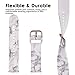 VIGOSS Strap Compatible with Galaxy Watch 4 Bands/42mm Bands/Active 2 40mm/44mm Band 20mm Soft Silicone Replacement for Samsung Galaxy Watch 42mm/Active/Active 2 40mm/44mm Marble