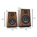 Arion Legacy Studio Quality 2.0 Speakers with 5 Inch Subwoofer, 1 Inch Tweeter, and Trapezoid Wooden Cabinets - AC Powered 80W RMS (AR604)
