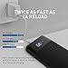 Todamay Power Bank 24000mAh Portable Charger External Battery with LCD Display, 2.1A Input Port and 2 Charging Ports for Smartphone and Other Devices, Black