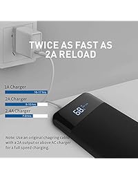 Todamay LCD Power Bank   Cargador portátil (24000 mAh)), PB121