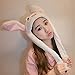 [Trend of 2018] TIK Tok Movable/Jumping Rabbit Ear Hat[Rabbit Plushy][Costume Hat][Easter Hat][Halloween Hat][Easter Bunny]
