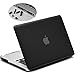 LENTION Plastic Hard Case for 13-inch MacBook Pro with CD/DVD Drive (A1278), Matte Finish Case with Rubber Feet, Come with Anti Dust Port Plugs (Black)