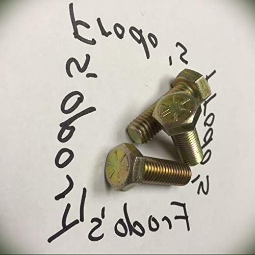 Amazon Com 1 4 X 3 4 Nc Hex Cap Screw Grade 8 Zinc Yellow 500 Per Box Home Improvement