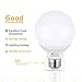 Seealle Vanity Light Bulbs, G25 50W LED Globe G25 E26 Bulb Equivalent, 2700K Warm White, Medium E26 Base, Non-Dimmable, Make Up LED Light Bulbs for Bedroom Washroom Mirror(Pack of 4)