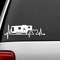 Bluegrass Decals K1151 5th Fifth Wheel Camper Travel Trailer Heartbeat Lifeline 8 Inch Decal Sticker