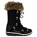 POLAR Womens Rain Thermal Warm Snow Winter Knee High Waterproof Boots - Black - US10/EU41 - YC0475