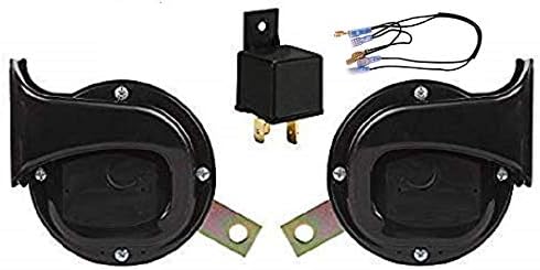 IRON CLUTCH Skoda Type windtone Square Shape Horn with Relay for Scooter (12V)