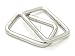 CRAFTMEMORE Metal Rectangle Buckle Ring Fits 5/8