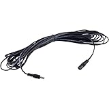JacobsParts DC Power Extension Cable 25 Feet 5.5mm x 2.1mm Male Female Cord, 20AWG