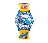 Disney Boys' Cars 3D Plastic Yellow Time Teacher Watch