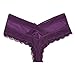 CHICTRY Men's Cheeky Floral Sissy Pouch Panties Crossdress Lingerie Purple Large(Waist:31.0-44.0
