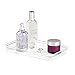 iDesign 39880 Clarity Plastic Guest Towel Tray, Non-Slip Vanity Board for Bathroom, Kitchen, Office, Craft Room, Countertops, 9.7