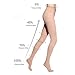MEILYLA 20-30 mmHg Compression Pantyhose for Women & Men Firm Support Pantyhose Help Relieve Varicose Veins Closed Toe Beige M