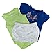 Carter's Baby Girl Diaper Cover Set Blue Multi Embroidery, 9 Months