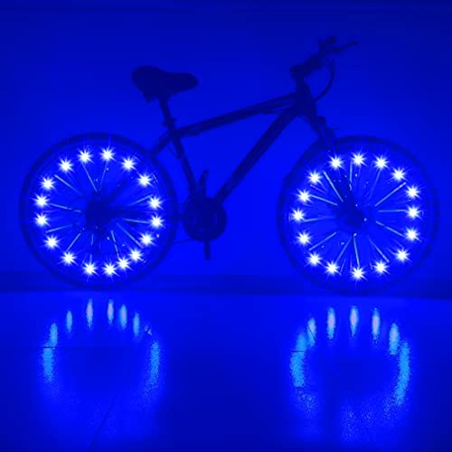 CDYKLCB Bike Wheel Lights, LED Spoke Two Tires Lights Super Bright