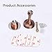 HaloVa Magnetic Door Stop Stainless Steel Door Stopper, Door Holder Doorstop, 3M Double-Sided Adhesive Tape No Need to Drill, Black