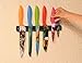 Chef’s Vision Black Wall-Mount Magnetic Knife Holder - Sleek Magnetic Strip for Knives - Modern Magnetic Knife Bar for Easy Access - Ideal Magnetic Knife Holder for Wall - No Knives Included