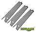 BBQMANN JH311 (3-Pack) BBQ Gas Grill Stainless Steel Heat Plate/Shield for Brinkmann, Charmglow Models Grills (16 3/4