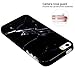 JAHOLAN iPhone 5 Case, iPhone 5S Case Black White Marble Design Slim Shockproof Flexible Smooth TPU Soft Case Rubber Silicone Cover Phone Case for iPhone 5 5S SE