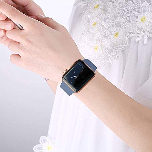 image for NUKELOLO Sport Band Compatible with Apple Watch 38MM 40MM, Soft Silico