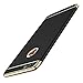 iPhone 6/6S Slim Case Anti-Scratch 360 Degree Protection 3 In 1 Hard Mobile Phone Ultra With Electroplate Frame For Full Protective For iPhone 6S Plus 6 Plus (iPhone 6/6S 4.7, Black)