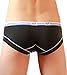 Meykiss Mens Ice Silk Breathable Triangle Underpants Brief Panties US L Black