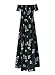 Women's Summer Boho Off The Shoulder Long Maxi Casual Dresses Split (2XL, C2843zangqingdi)
