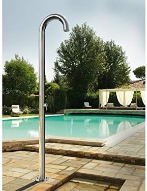 Fontealta Club C90 M Pool Shower Connection Method: Base Assembly, Alloy/Coating: Matt Black