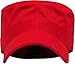 KBK-1464 RED M Cadet Army Cap Basic Everyday Military Style Hat (Now with STASH Pocket Version Available)