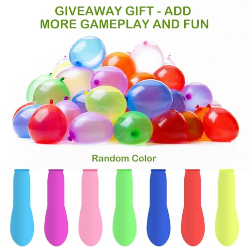 Aottom Pack of 8 Children's Water Pistols, Foam Water Pistols, 15.5 cm Set with 100 Water Bomb Balloons, Spray Gun, Water Colourful for Boys and Girls, Party, Beach, Pool Toy