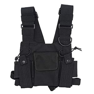Baiwka Harnais De Coffre De Radio De, Gilet De Harnais De Poche De Coffre De Talkie-walkie De Radio, Porte-accessoires…