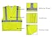 SHORFUNE High Visibility Safety Jackets with Pockets and Reflective Strips, Loop and Hook, Yellow, ANSI/ISEA Standards, L-XL