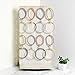 Ikee Design Wooden Rotating Two-Sided Jewelry Display Stand, Rotating Organizer with 32 Hooks for Store, Earring Keychain Display with Hooks, Wash White Color, 9 W x 7.5 D x 16.5 H in